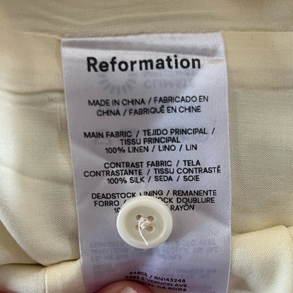 Reformation Evy Linen & Silk Corset Top - Picture 9 of 9